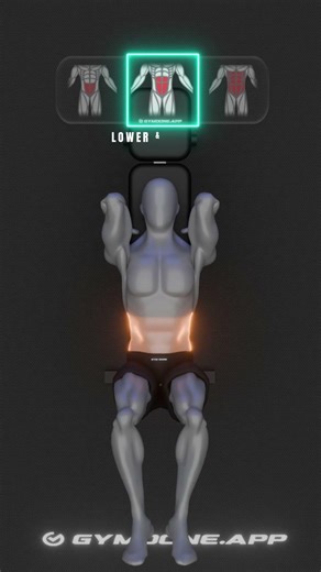 Letting your lower back arch and turning this into a hip-flexor swing kills the lower-ab burn 🛑