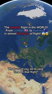 1.5M views · 12K reactions | This is simply the longest flight in the world, almost 24 hours on a plane!  | Flight and routes Every day | Facebook