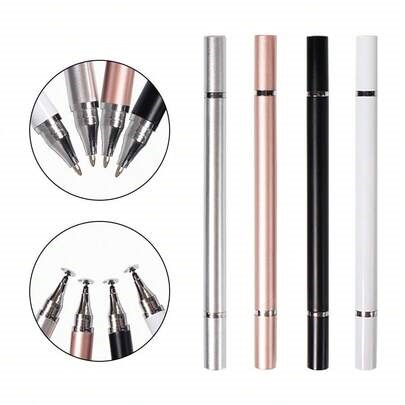 1 Stück 2-in-1 Stylus Stift kompatibel mit Apple, Android, runder Kopf geeignet für Tablet Video-Bearbeitung, Anti-Fehlberührung | SHEIN