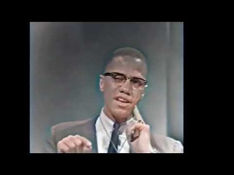 Malcolm X Interview At Berkeley 1963 Colorized