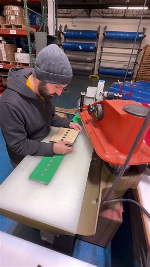 Custom Hole Punch on a supplied Quickmelt Belt