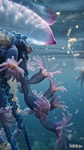 50 मीटर लंबी मछली?| Portuguese Man o' War – World's Most Unique Creature #science #facts