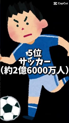 世界競技人口が多いスポーツランキングTOP8#世界#競技#人口#スポーツ#ランキング