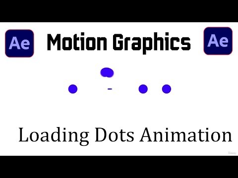 Create Loading Dots Animation in After Effects | smooth and loop animation