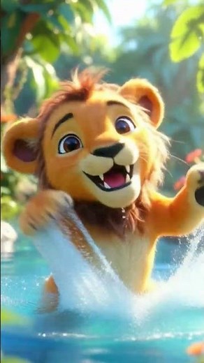 lion sweeming
