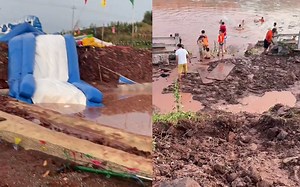 一泳池垮塌多人被冲入河中，致1死7伤，网友：营业不到10天