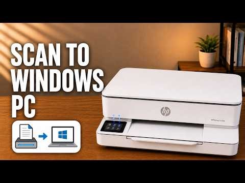 How to Scan Photos and Documents to Windows 10 11 PC from HP Envy Printer