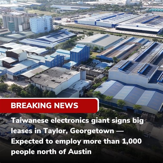 Big news for North Austin! 🚀 Taiwanese electronics giant Compal Electronics Inc. — a major manufacturer for companies like Apple, Dell, and Google — has just leased nearly 600,000 square feet across Taylor and Georgetown, with plans to invest over $90 million and create more than 1,000 jobs north of Austin. Compal will build a manufacturing site in Taylor and a server service center in Georgetown, strengthening its North American presence and adding to Central Texas’s growing reputation as a te
