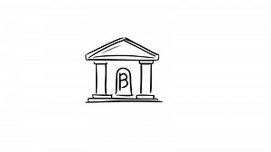 Download Animation forms a bank icon sketch for free