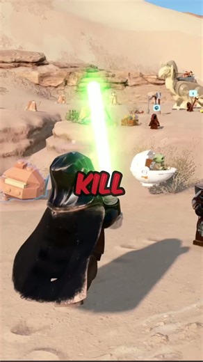 What happens if you throw Grogu into the Sarlacc pit in Lego Star Wars: The Skywalker Saga?