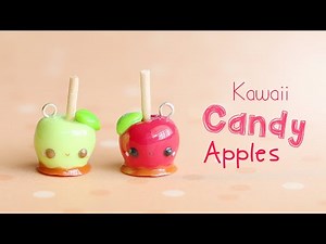 Kawaii Candy Toffee Apples│Polymer Clay Tutorial