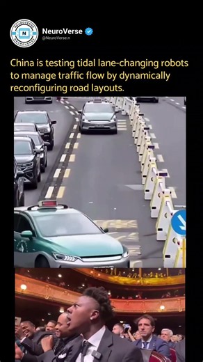 China's Robotic lane-changing robots #shorts