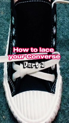 Different Ways to Lace Your Convers Part Two #lacingshoes_123 #shoelacetiestyle #lacepattern