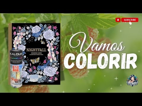 Coloring book NIGHTFALL with Kalour pencils.