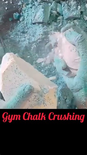 Gym Chalk Crushing #crunchycrumbles #asmrcommunity #gymchalkasmr #gymchalk #asmrvideo