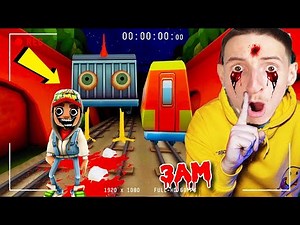 I PLAYED SUBWAY SURFERS HORROR AT 3 AM! (SCARY)