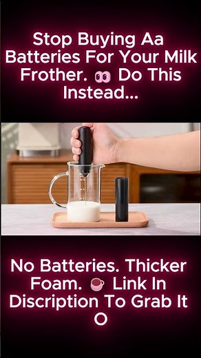 Best Rechargeable Milk Frother ☕ How to Make Cold Foam at Home (CIRCLE JOY Review) #shortvideo