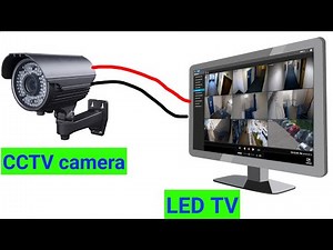 How to connect CCTV camera with LED TV or TV at home without using DVR || Live CCTV camera at home