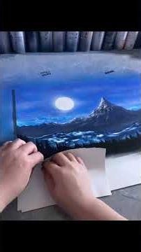 Original spray-painted landscape