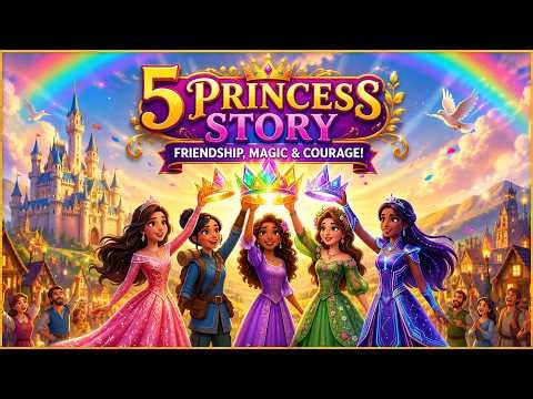 Princesses and the Magic Storm 🌪️ | Disney Princess Story in Hindi | Kids Adventure