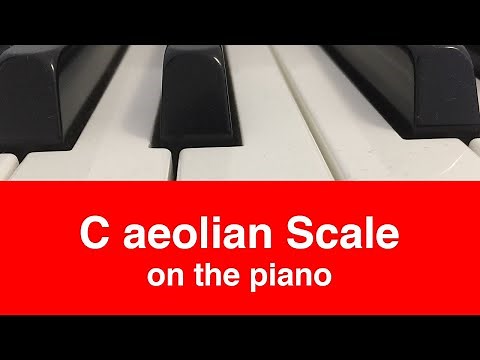C Aeolian Scale | Piano And Music Theory Tutorial✨