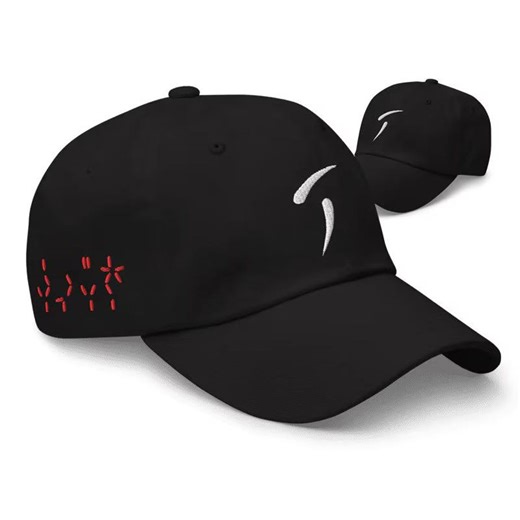 Predator Warrior Mark Embroidered Adjustable Relaxed Fit Baseball Cap, Yautja Predator Hat, Alien Vs Predator Fan Hat - Etsy