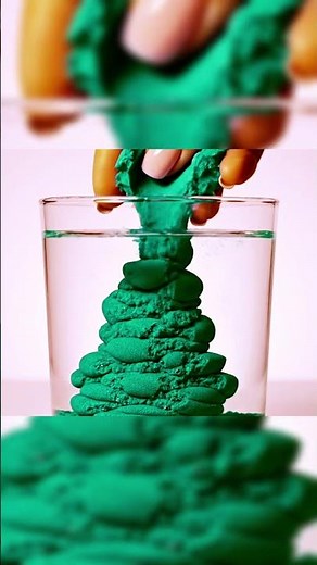 Pouring MAGIC Sand INTO WATER 💧 (Satisfying ASMR) #shorts