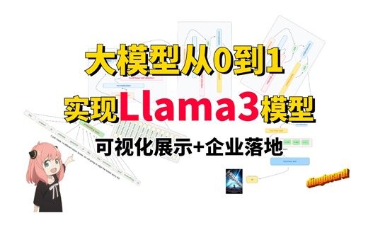 【从零实现Llama3模型】大佬终于把AI大模型（LLM）讲清楚了！通俗易懂2024最新内部版，一个非常落地的AI大模型项目！-分词器、提特征
