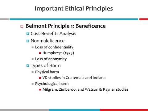 3 The Belmont Report, Ethical Principles