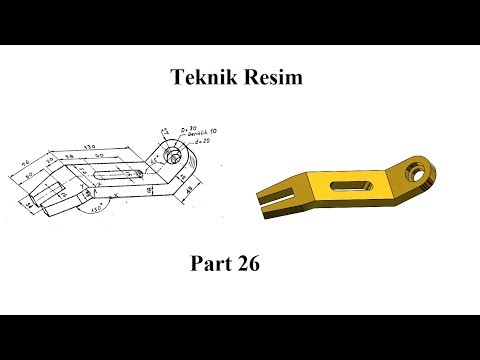 Solidworks tutorial Ex 26 Model, Geometric Shape from Teknik Resim