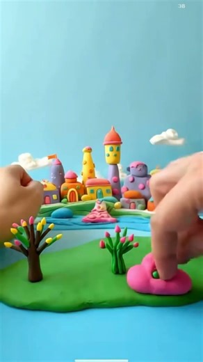 Tiny Clay Forest Build 🌳✨ Oddly Satisfying!