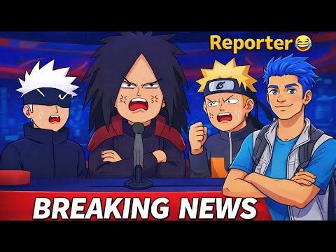 Breaking News with Madara: Desi Style 😂🔥| Naruto Parody