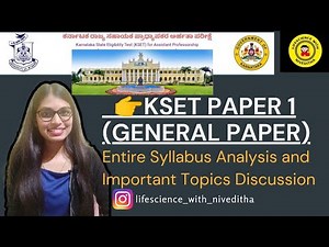 KSET General Paper (Paper 1) Entire Syllabus Analysis And Discussion