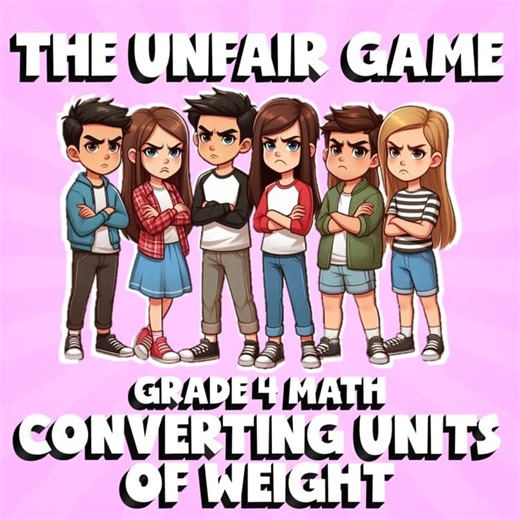 Converting Units of Weight THE UNFAIR GAME - No Prep Grade 4 Math Review