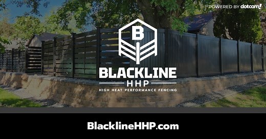 Heat-Resistant Black Vinyl Fences | BLACKline HHP