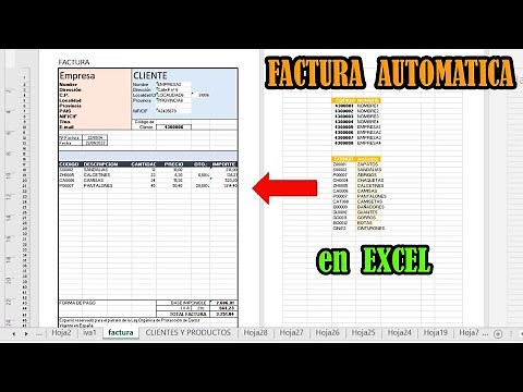 CREAR FACTURA AUTOMATICA en EXCEL