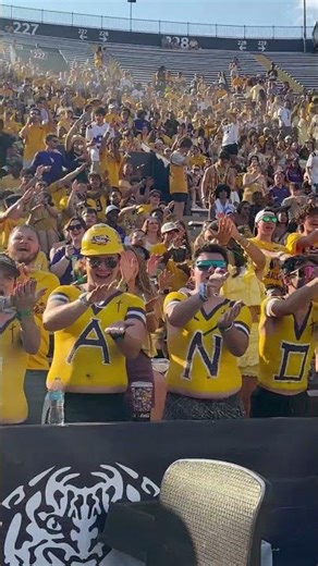 The LSU student section is ready for the Florida Gators!