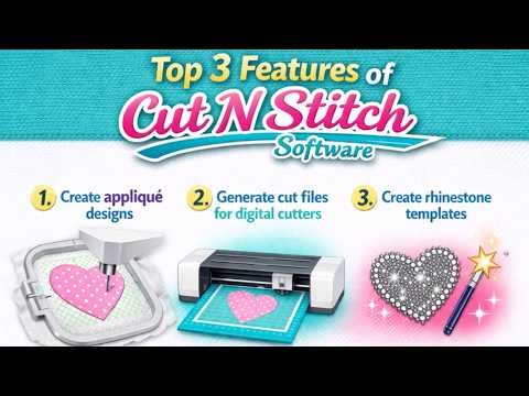 Cut N' Stitch Machine Embroidery Software - Spring Bling