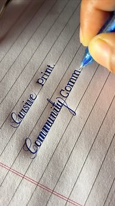 401K views · 8.5K reactions | Practice cursive and print handwriting in English | How to write cursive and print handwriting by ball pen | #handlettering #handwritten #CursiveHandwriting #PrintHandwriting #facebookviral | Pradip000 | Facebook