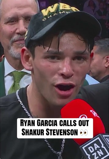 Ryan Garcia Challenges Shakur Stevenson After WBC Win