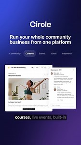 Engaging your audience shouldn't feel like shouting at a wall. But on social media, algorithms limit your reach, ads steal attention, and you don't truly own your audience. With Circle's complete community platform, there's no wall between you and your community: ✨ No algorithm limiting your reach—every member sees what you share 🔥 Spark deeper connection through live streams, discussions, events, courses, and more ✉️ Built-in email broadcasts, marketing automations, and CRM 🔑 Full ownership o