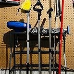 Garden Tool Organizer Holder Heavy Duty Steel Rack Up to 60 Long Handled Tools for Garage Shed Outdoor Garden Yard Black