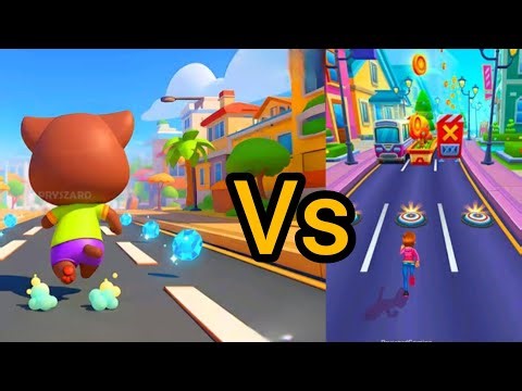 Cat Runner: Decorate Home vs Subway Princess Runner gameplay walkthrough