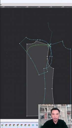 Designing Raglan sleeves using Optitex software.