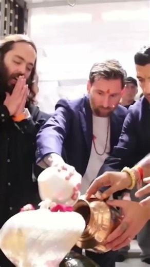 Lionel Messi visits Vantara. #Vantara #AnantDadaEra #AnantAmbani