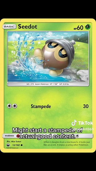 Seedot: The Normal Pokémon to Save TikTok