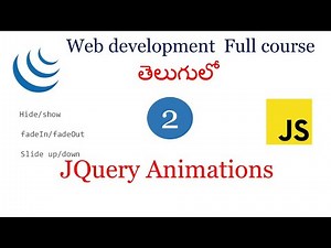 Jquery animations | Jquery tutorials | Jquery for beginners |Jquery effects | Jqueryin Telugu
