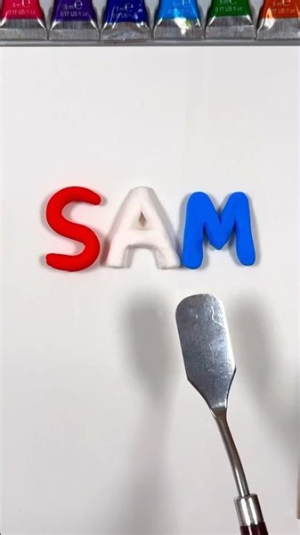 What color does your name make?? #colormixing #oddlysatisfying #guessthecolor #satisfying