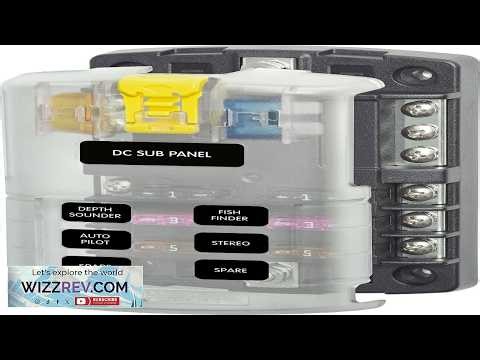 Blue Sea Systems 5025 ST Blade Fuse Block 6 Way Circuits