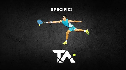 ✅ Master this pattern... 👇👇 🎬 Specific! - This reel showcases a couple of back to back off forehands from Alcaraz and GMP. The off forehand is a crucial skill to master for very specific patterns of play. One example of this is approach shots. I am going to use the following example and explain the best pattern to use from an analytics perspective; 📈 🚨 At 30-40, serving to the Ad Court (both rightys); 🟣 Shot 1 - We choose the wide serve as the longest, low risk target. 🟣 Shot 2 - It is li